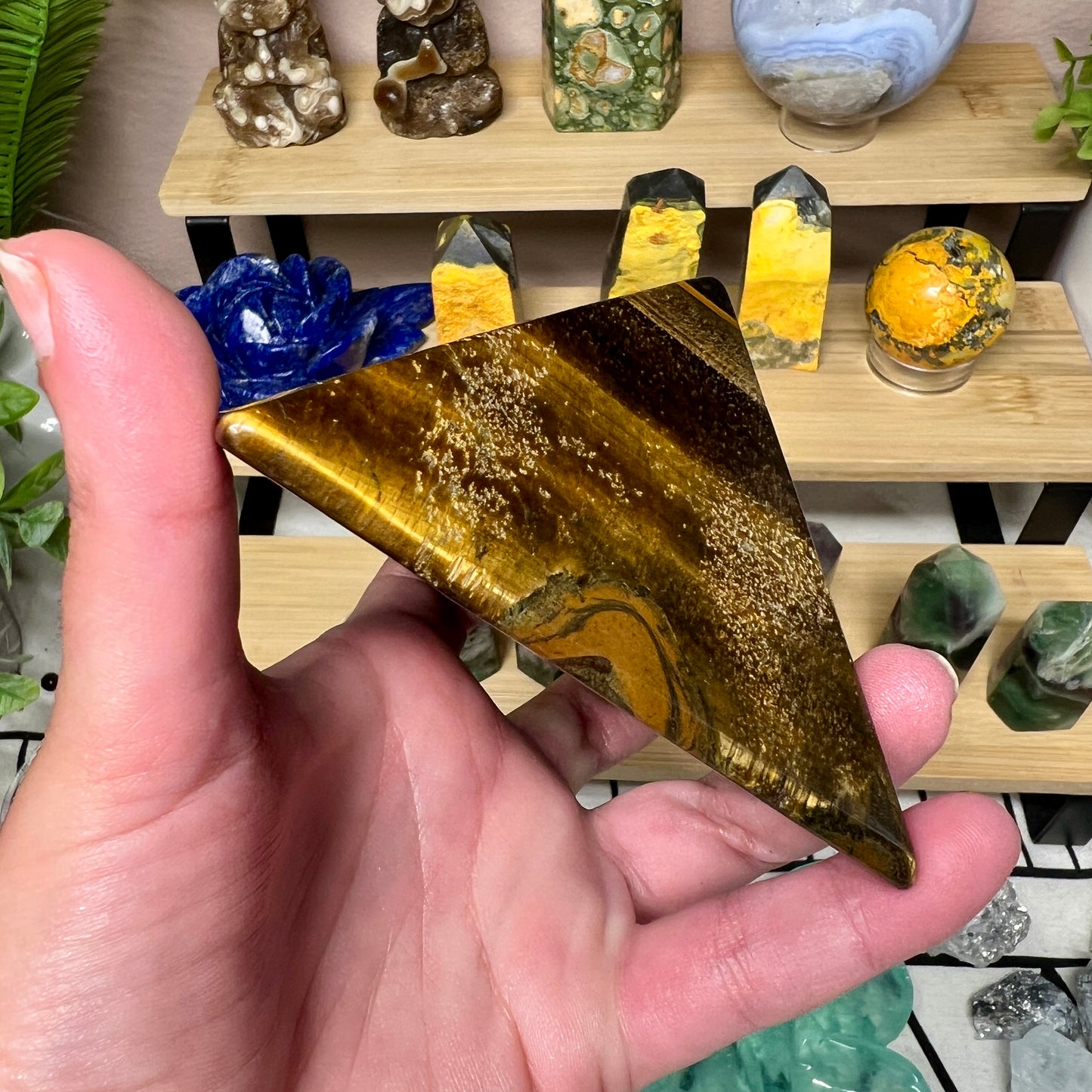 Tiger’s Eye Pyramid - A