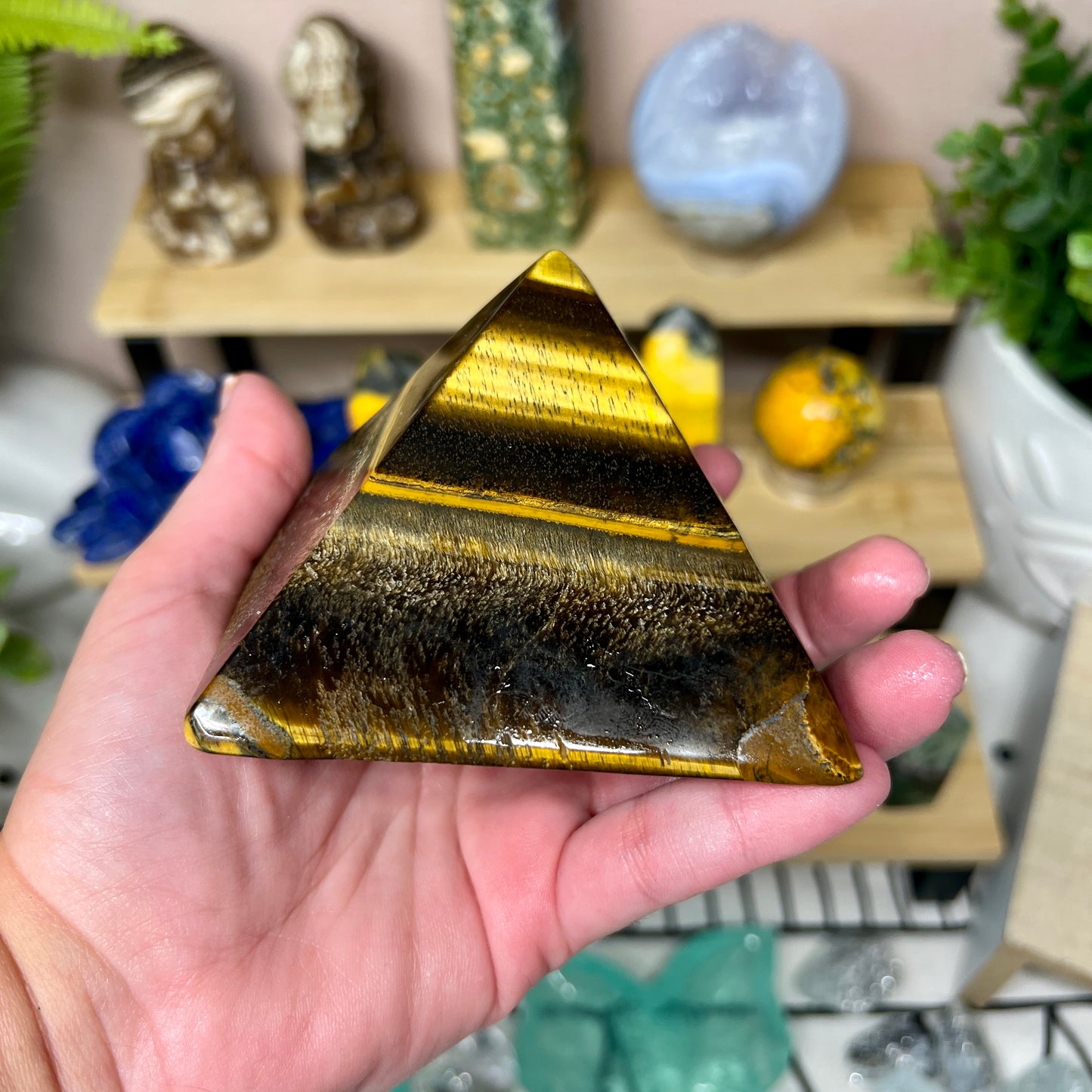 Tiger’s Eye Pyramid - B