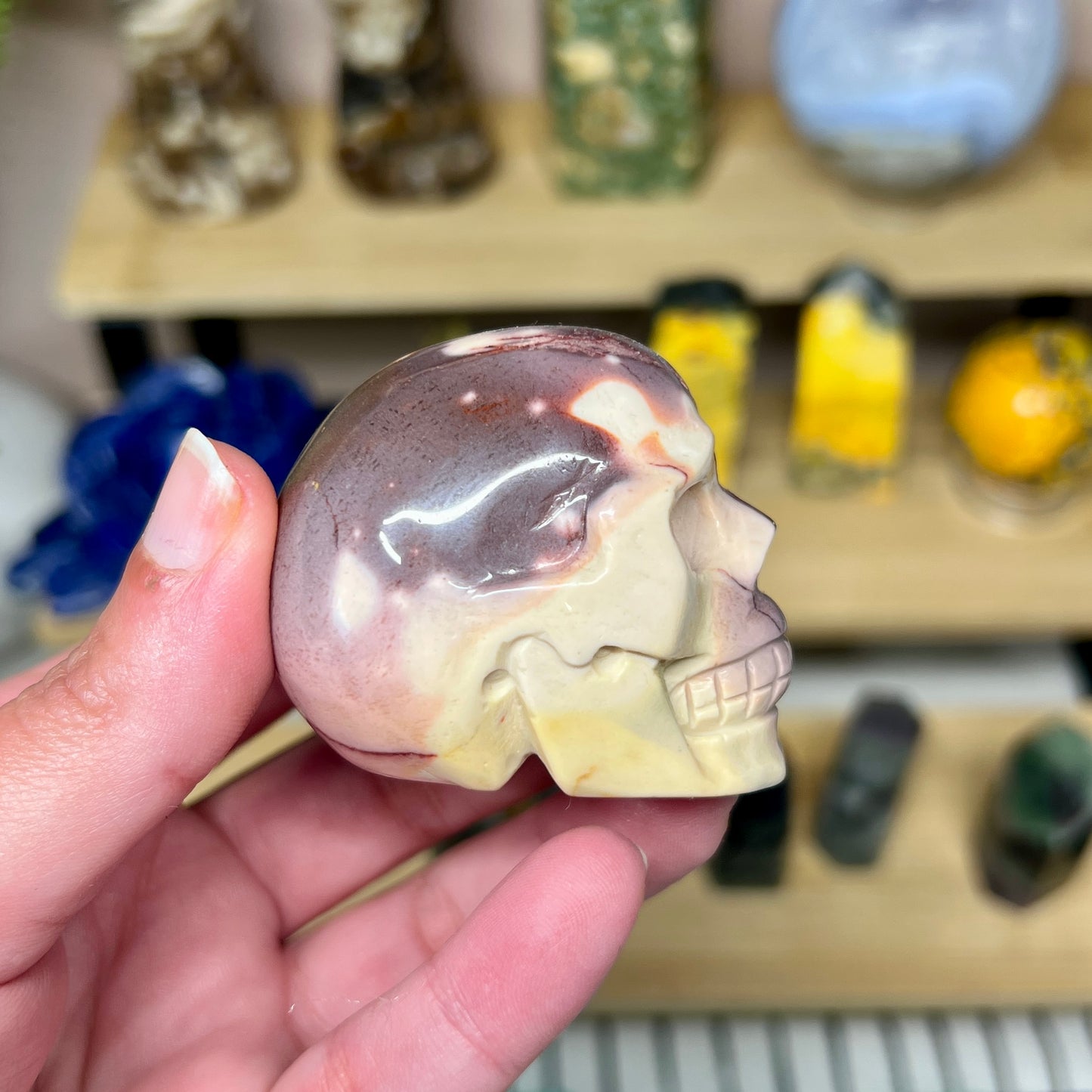 Mookaite Skull