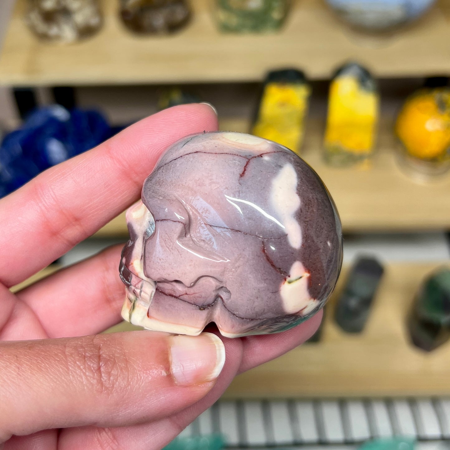 Mookaite Skull