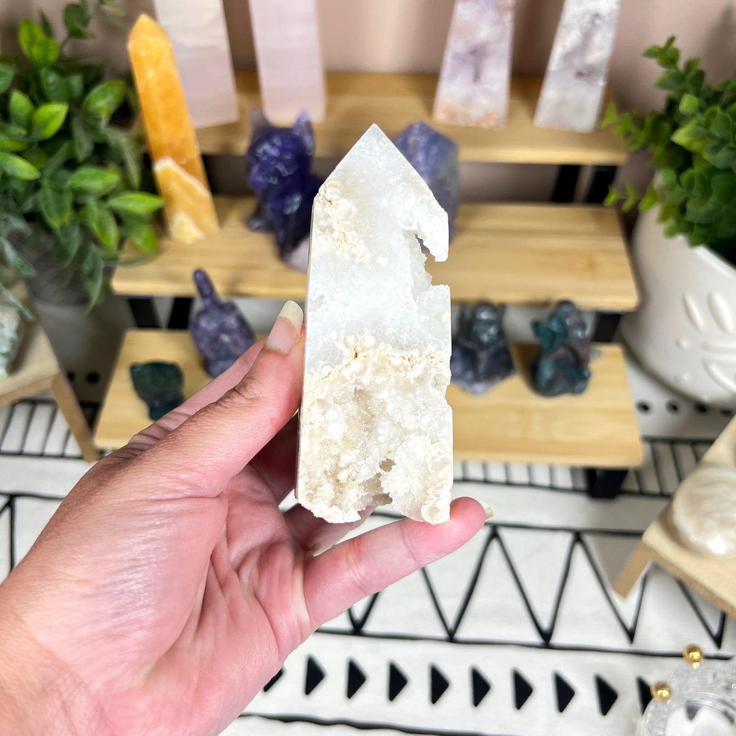 Moroccan Agate Druzy Point