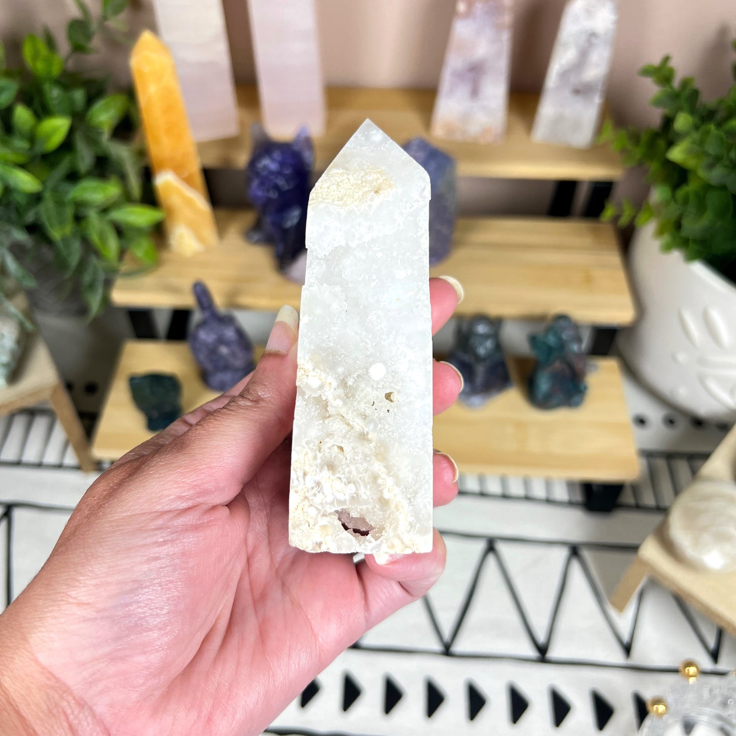 Moroccan Agate Druzy Point