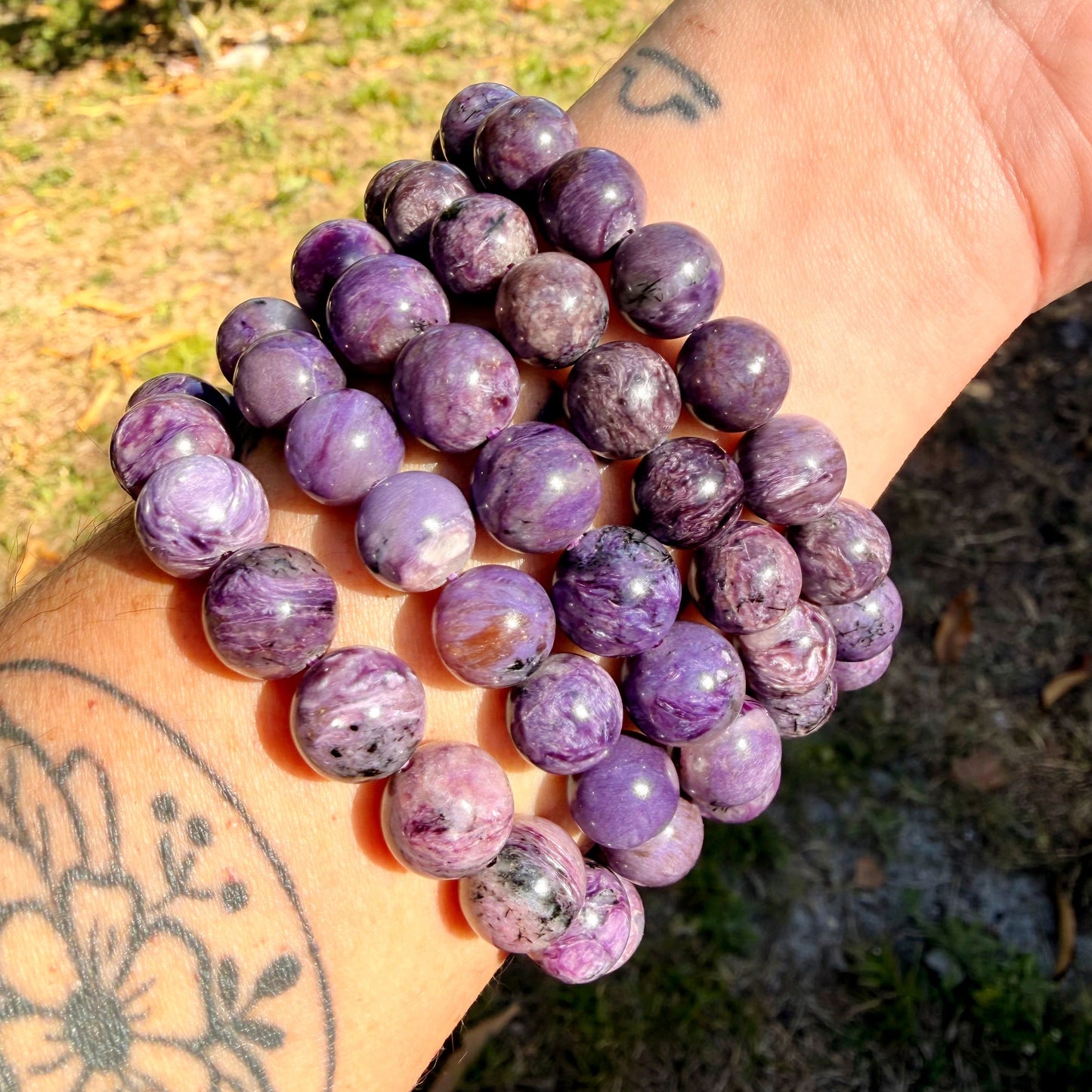 Charoite 10mm Stretch Bracelet