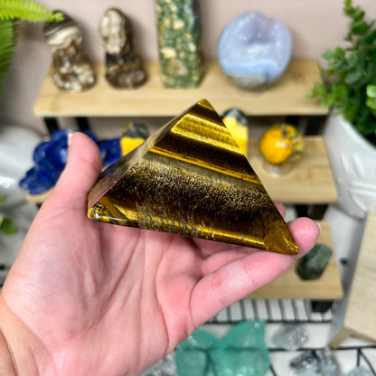 Tiger’s Eye Pyramid - B