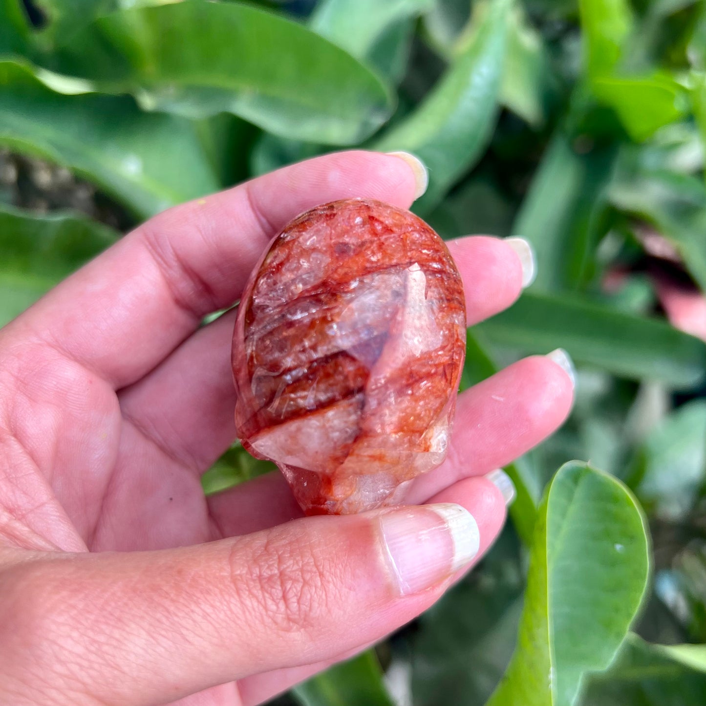 Fire Quartz Small Skull - A