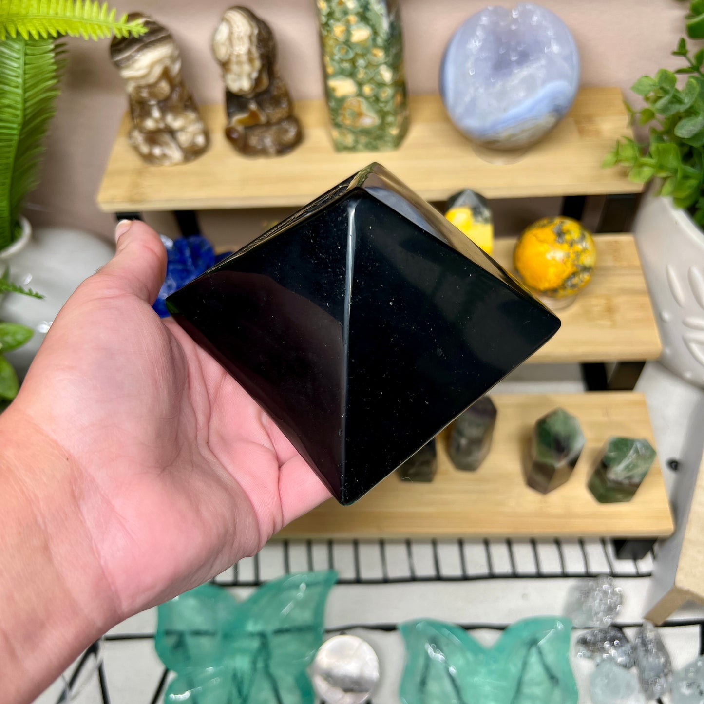 Black Obsidian Pyramid