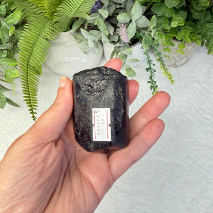 Black Tourmaline Raw Stone - A