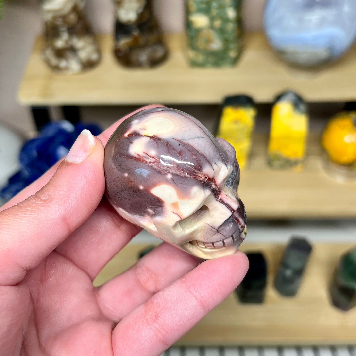 Mookaite Skull