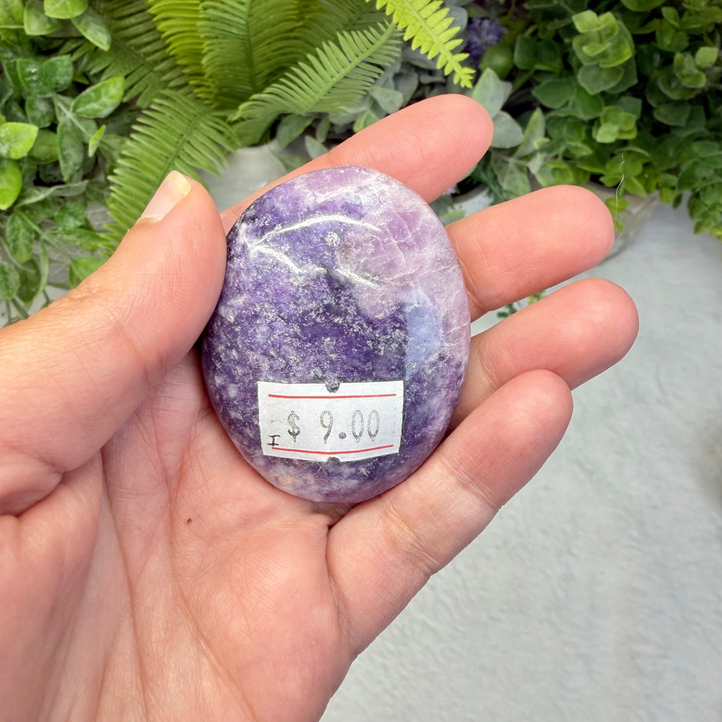 Lepidolite Palmstone - I