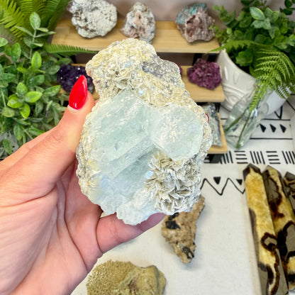 Aquamarine With Mica Specimen (Choose Your Own)