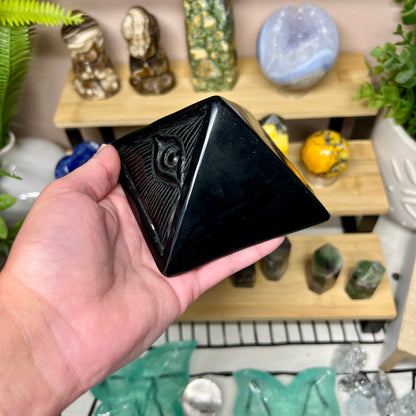 Black Obsidian Pyramid