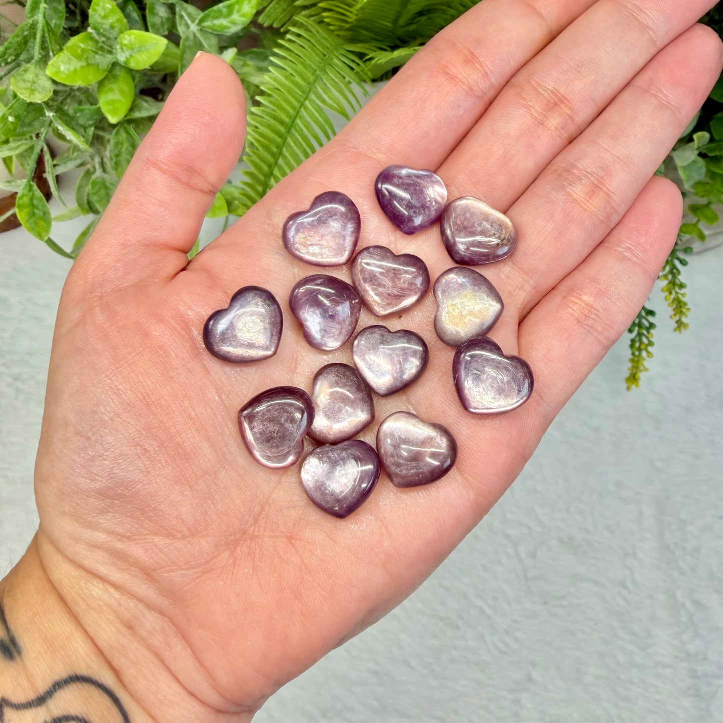 Purple Mica Mini Heart