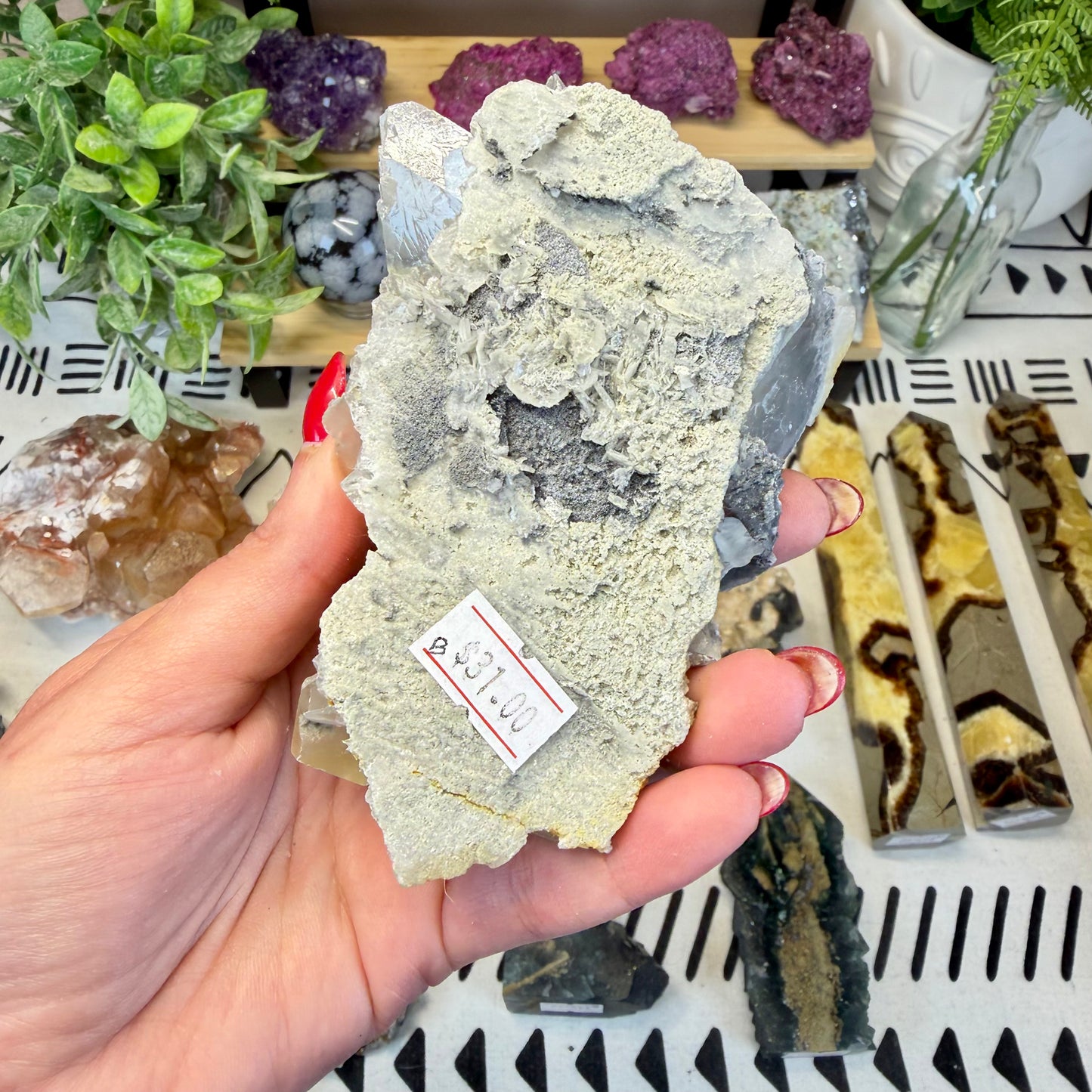 Golden Barite In Matrix - B