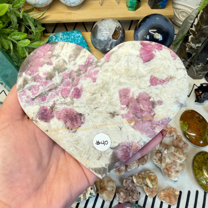Pink Tourmaline With Smoky Quartz Heart