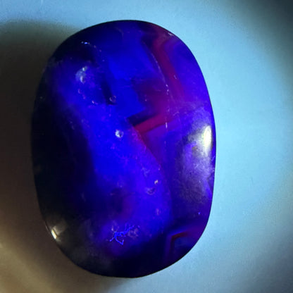 Black Rose Fluorite Palmstone - B