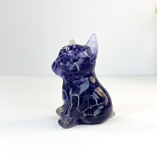 Purple Fluorite French Bull Dog