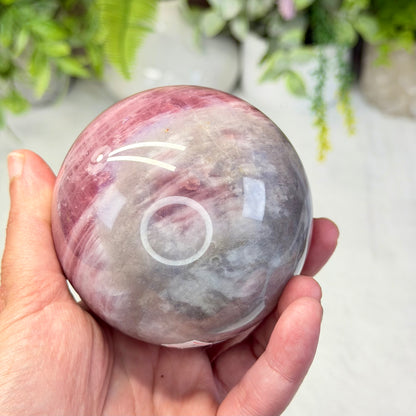 Lavender Rose Quartz Star Sphere