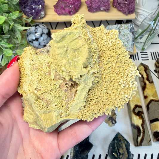 Honey Calcite in Matrix