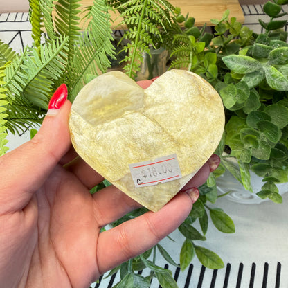 Golden Mica Heart - C