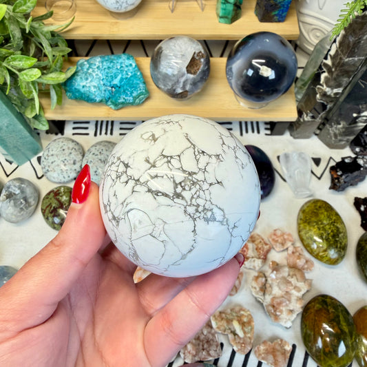 Howlite Sphere - A