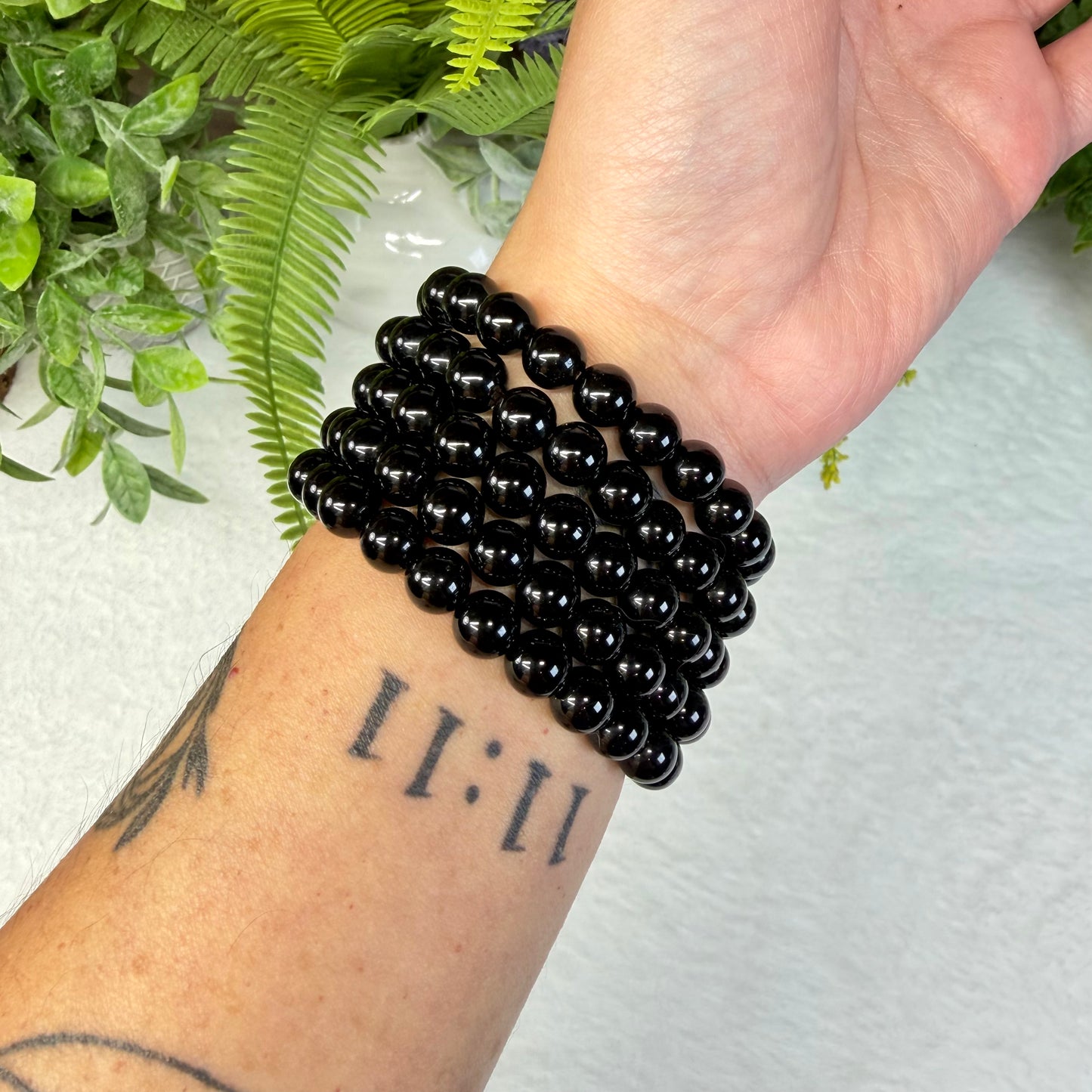 Black Obsidian 8mm Stretch Bracelet