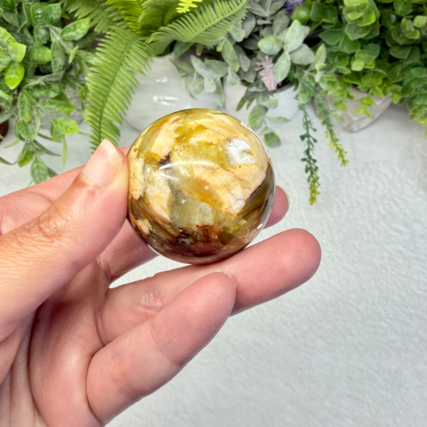 Golden Mica Sphere
