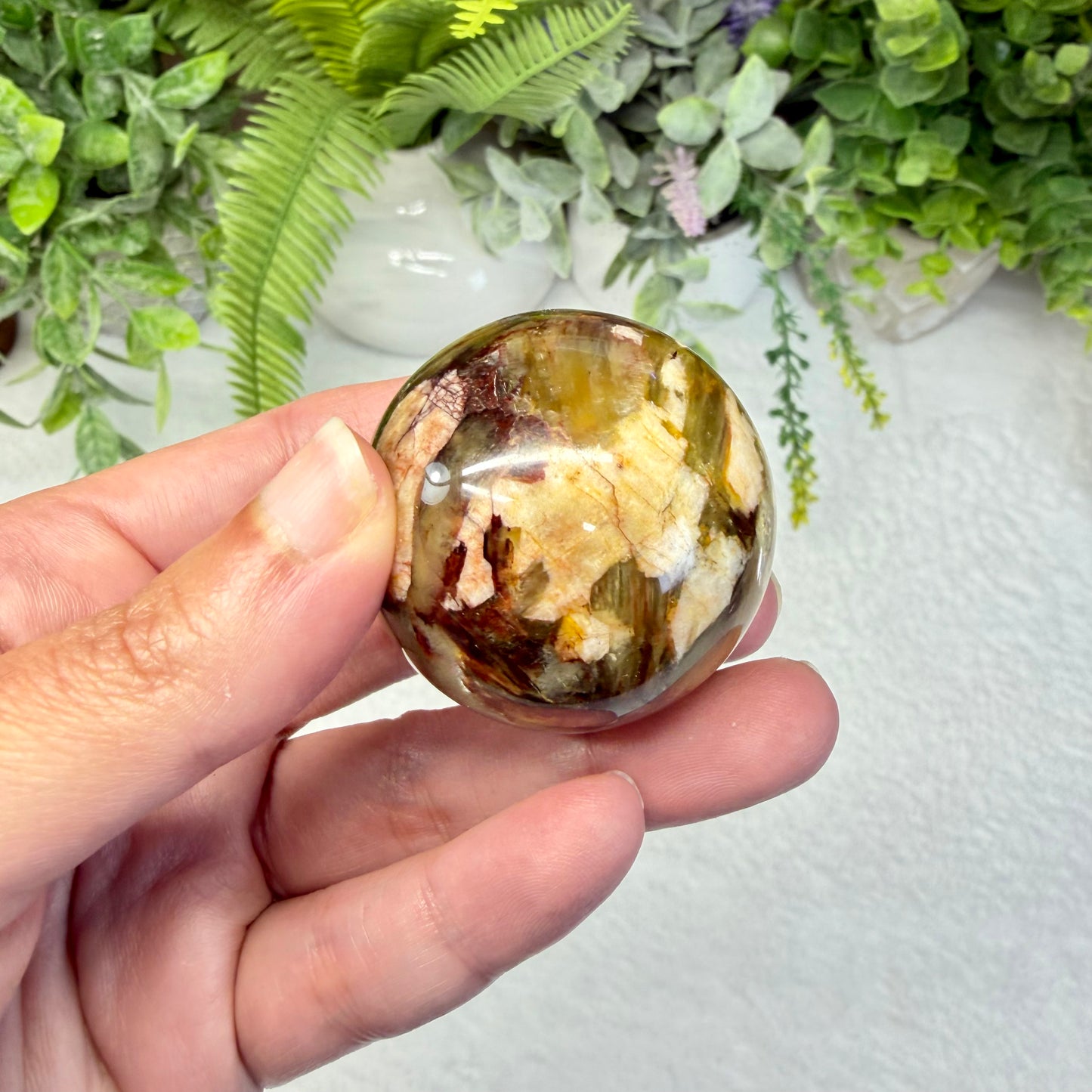 Golden Mica Sphere
