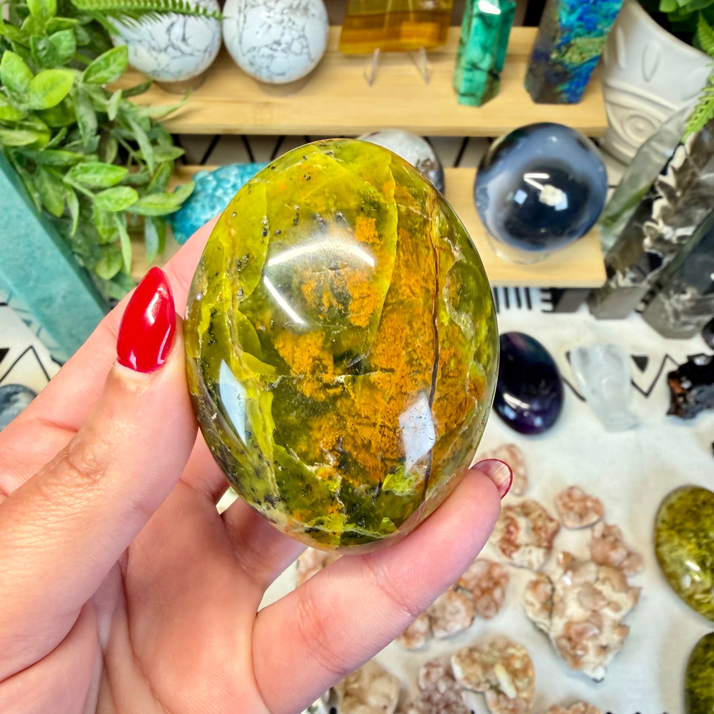 Green Opal Palmstone (Choose your own)