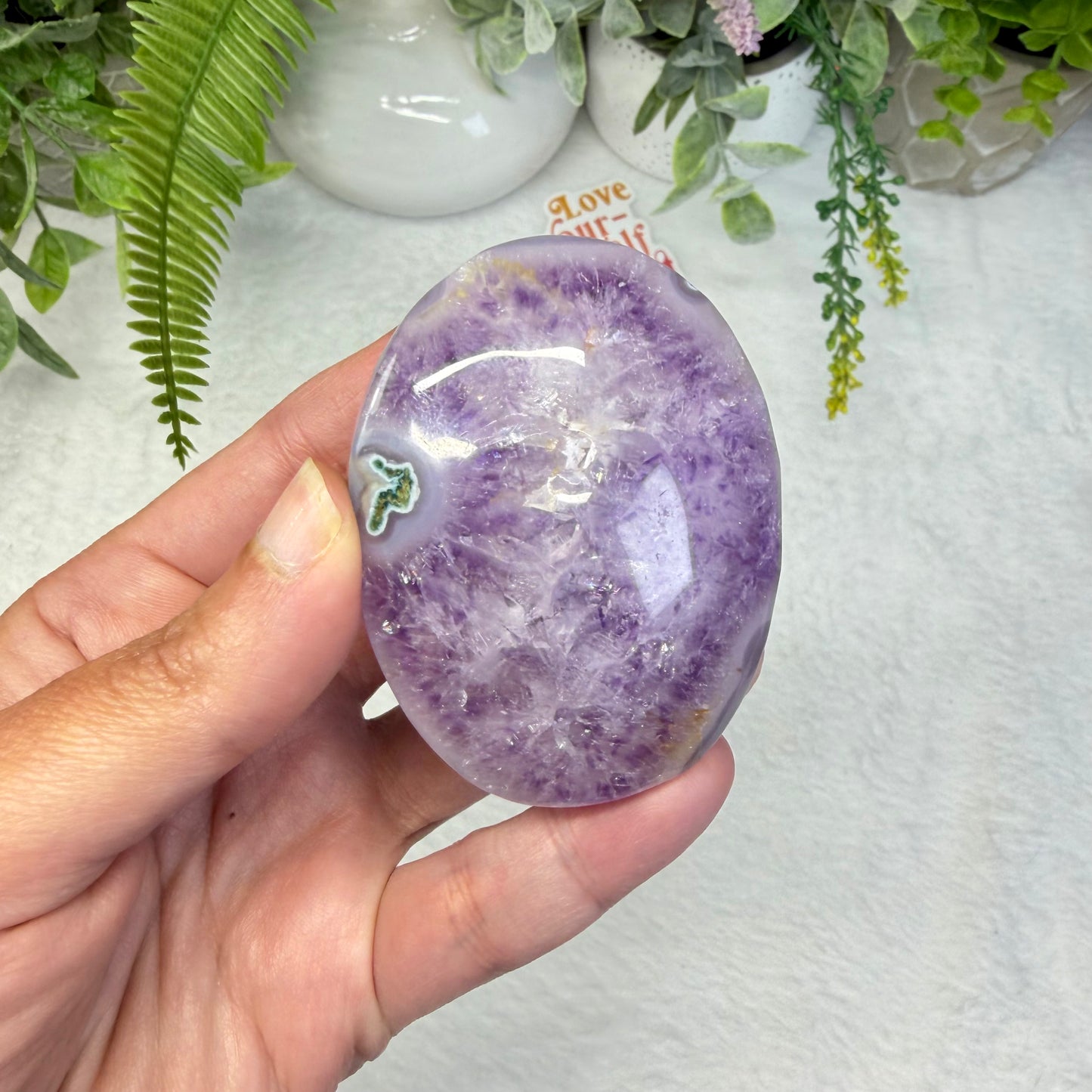 Amethyst Palmstone - A