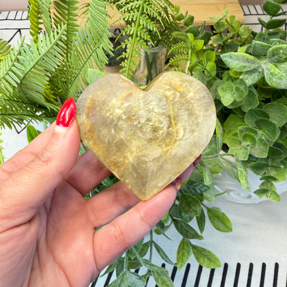 Golden Mica Heart - C