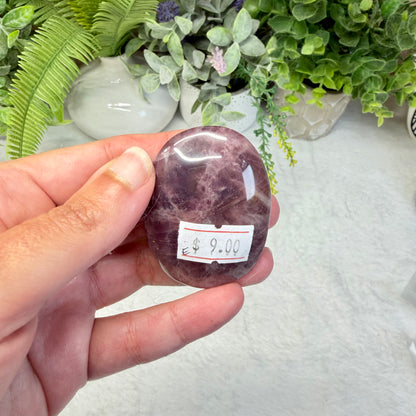 Lavender Rose Quartz Palmstone - E