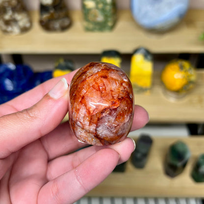 Fire Quartz Skull - B