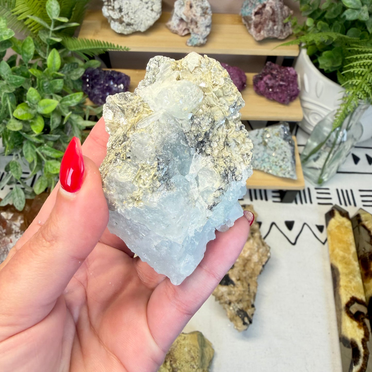 Aquamarine With Mica Specimen (Choose Your Own)