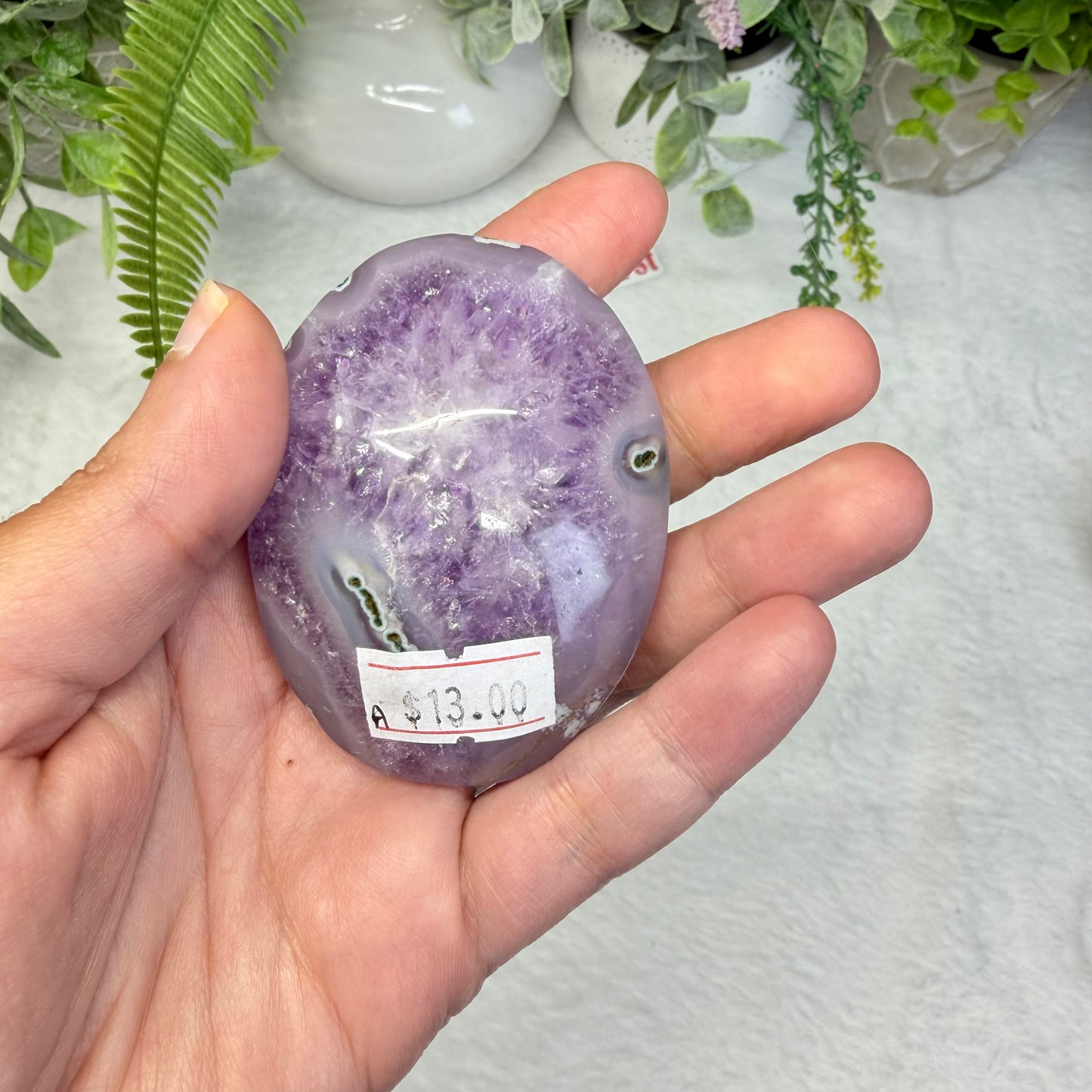 Amethyst Palmstone - A