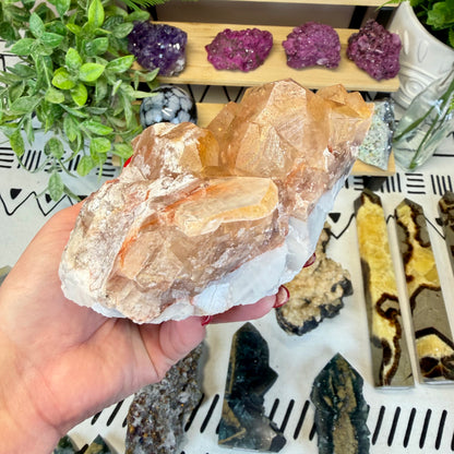 Calcite With Red Hematite