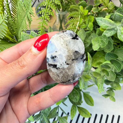 Rainbow Moonstone Palmstones (Choose Your Own)