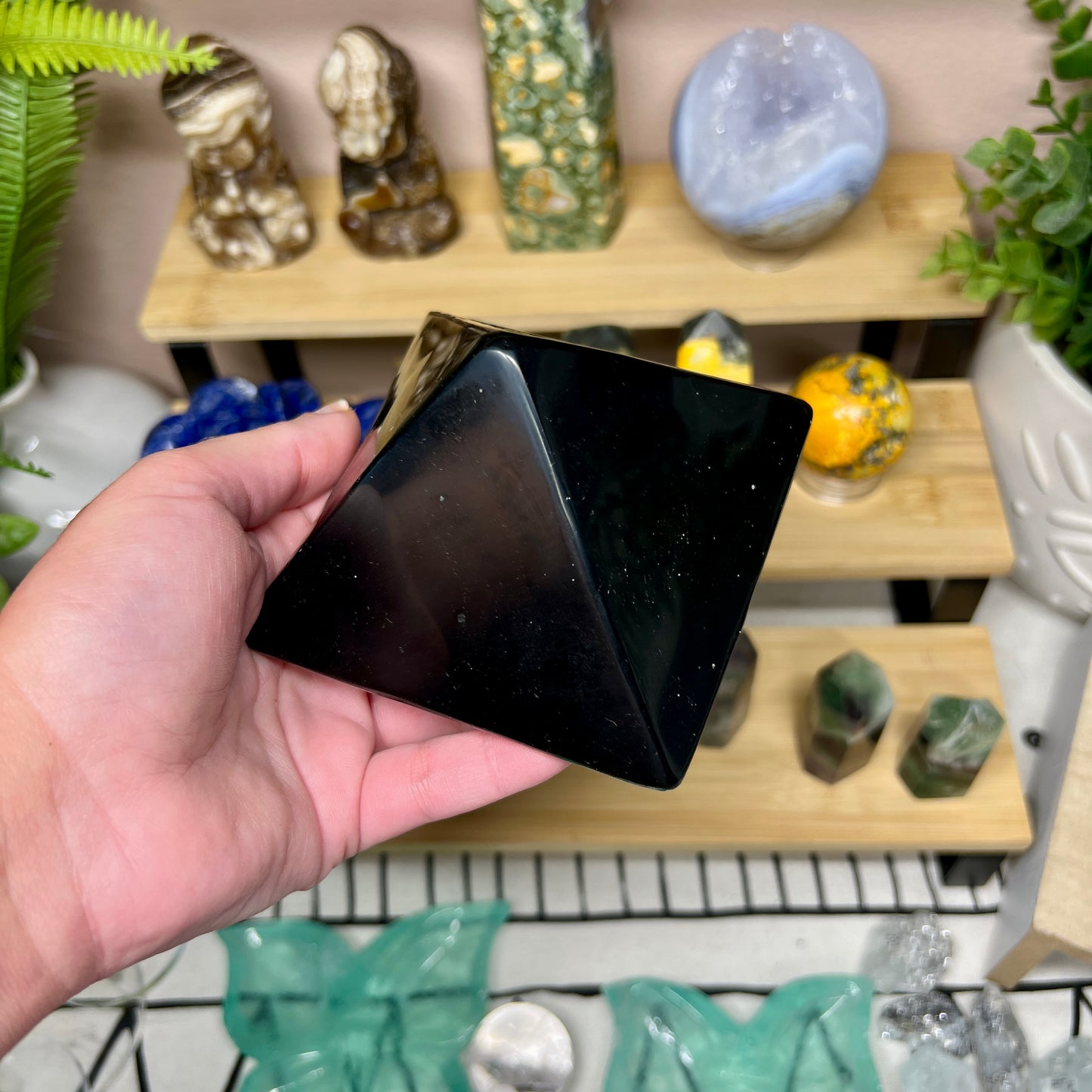 Black Obsidian Pyramid