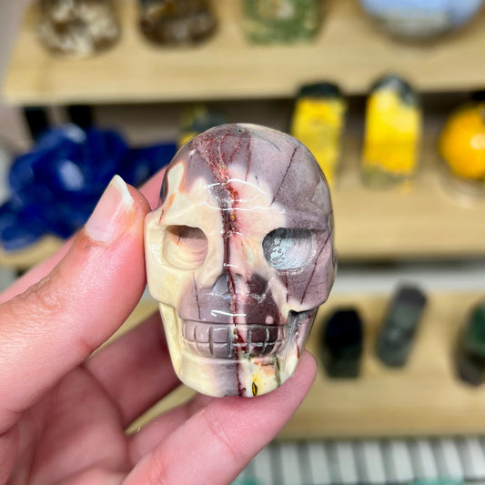 Mookaite Skull