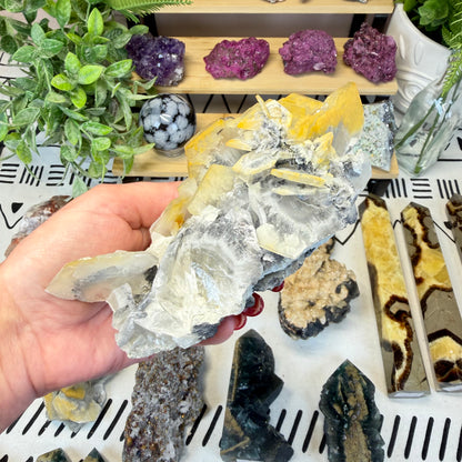 Golden Barite In Matrix - A