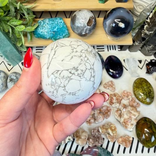 Howlite Sphere - B
