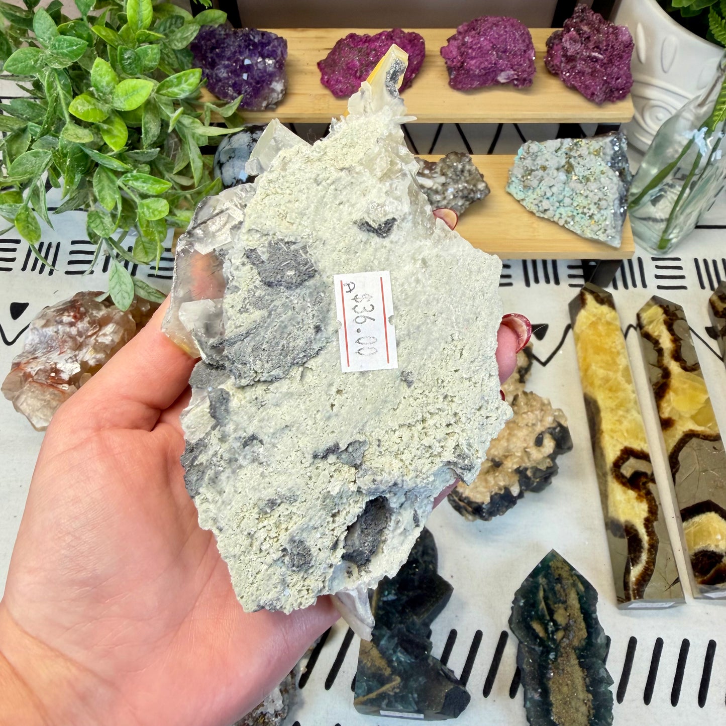 Golden Barite In Matrix - A