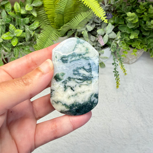 Moss Agate Palmstone - B