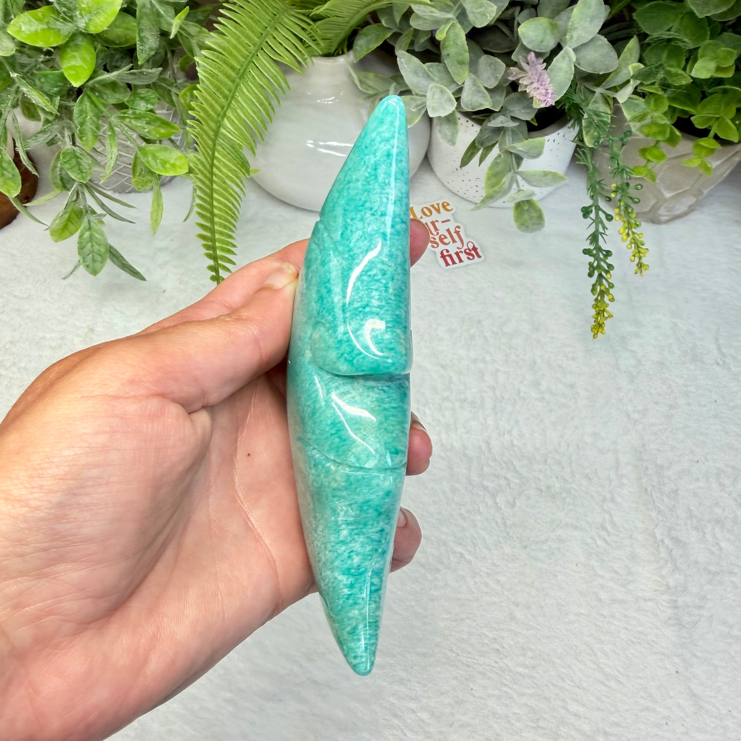 Amazonite Moon Face