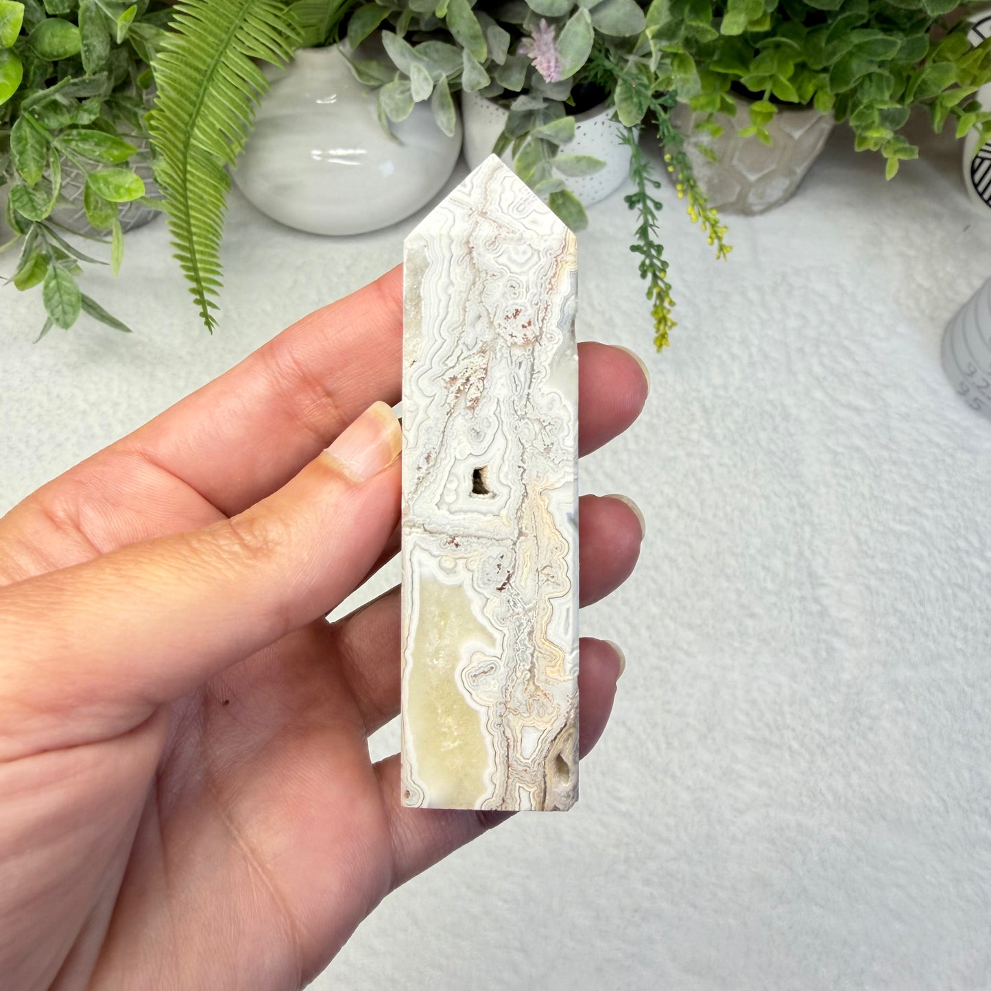 White México Agate Point - B