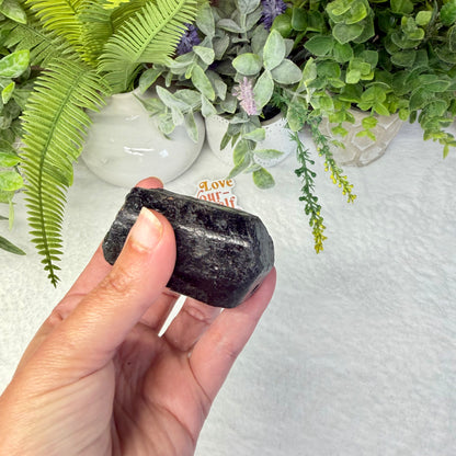 Black Tourmaline Raw Stone - A