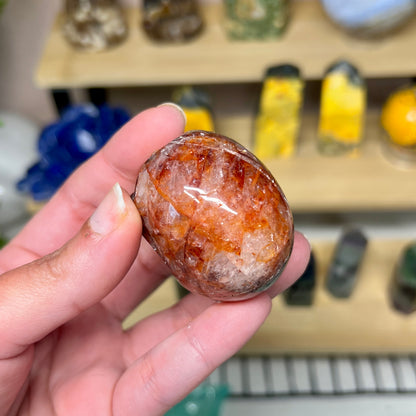 Fire Quartz Skull - A