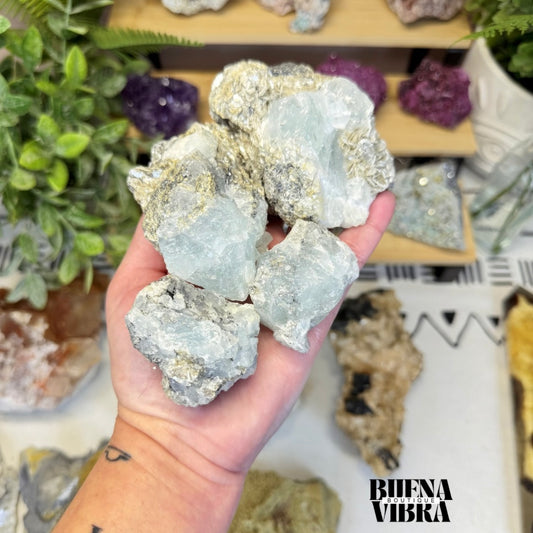 Aquamarine With Mica Specimen (Choose Your Own)