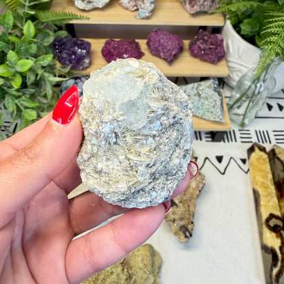 Aquamarine With Mica Specimen (Choose Your Own)
