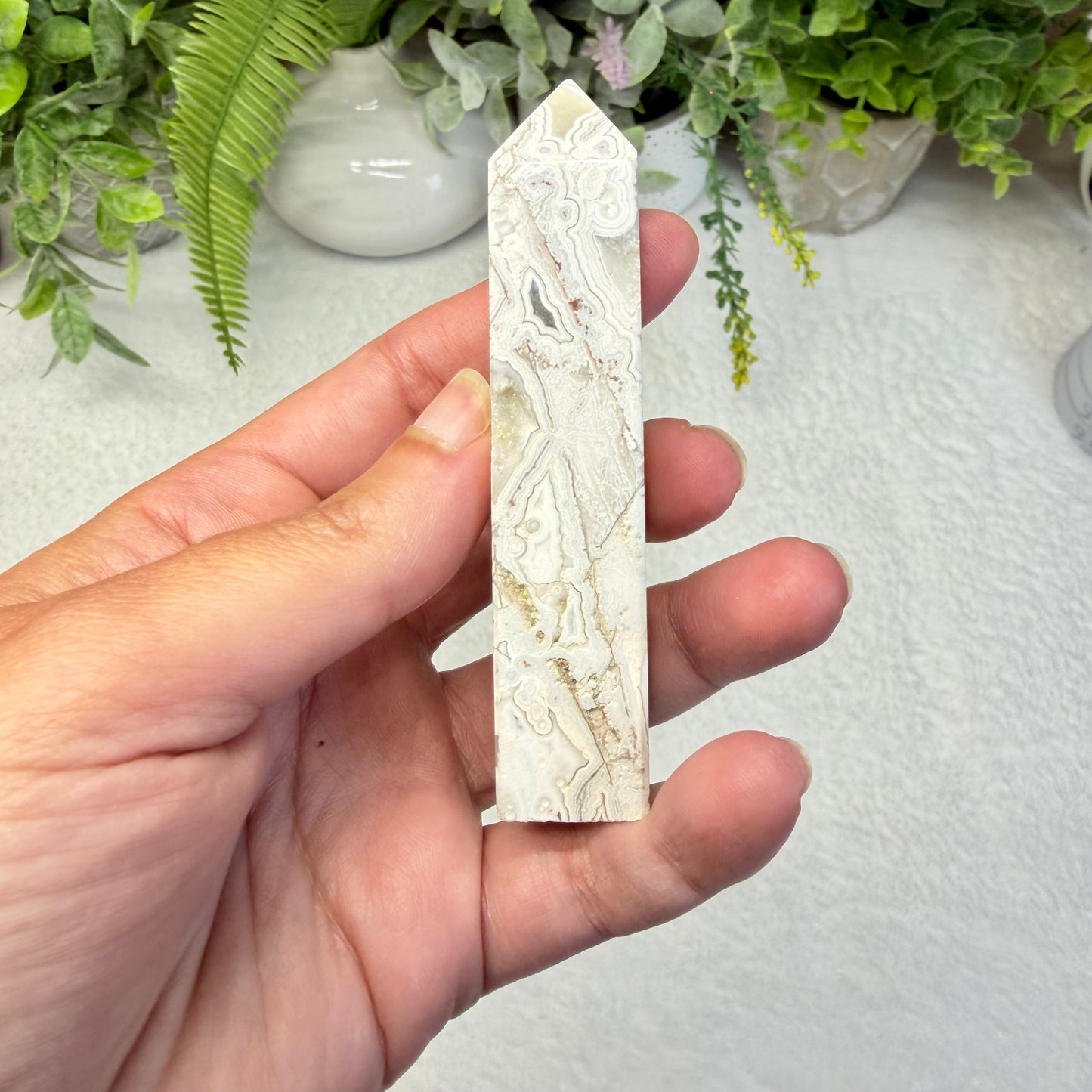 White México Agate Point - B