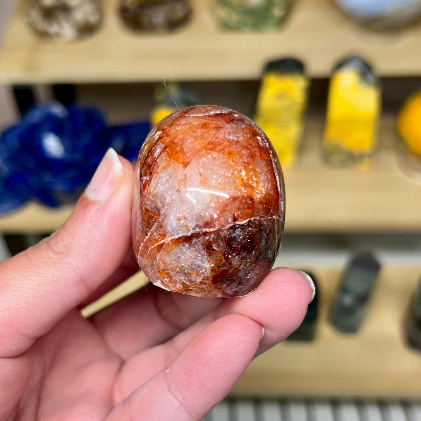 Fire Quartz Skull - A